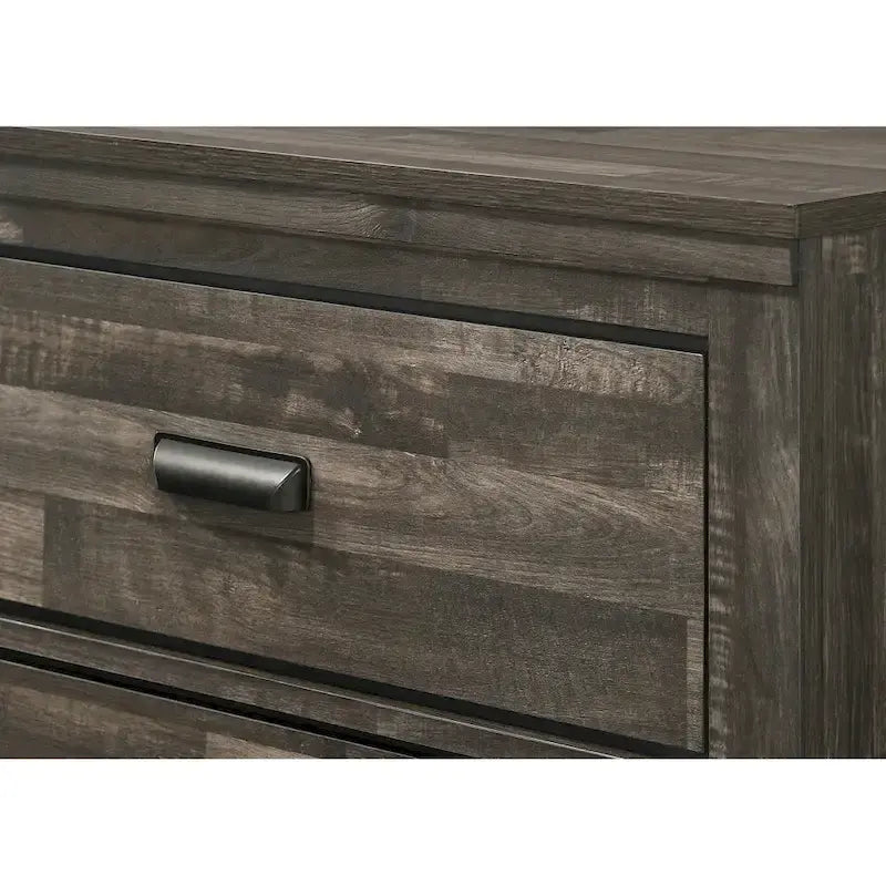 Ensemble de chambre trois pièces marron avec plateforme