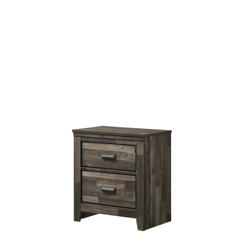Ensemble de chambre trois pièces marron avec plateforme