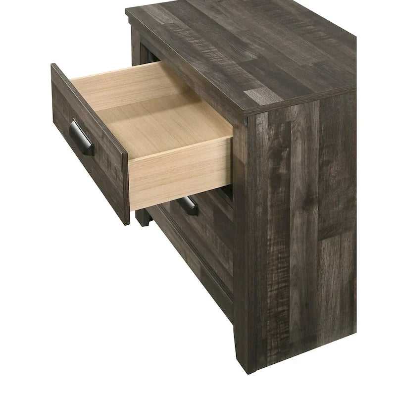 Ensemble de chambre trois pièces marron avec plateforme