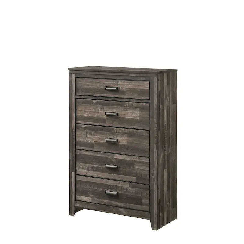 Ensemble de chambre trois pièces marron avec plateforme