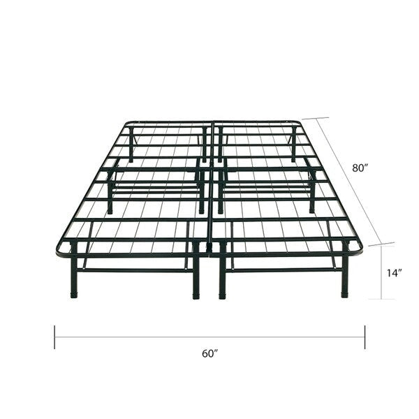 Cadre de lit plateforme grand lit robuste de 14 pouces — Montage facile