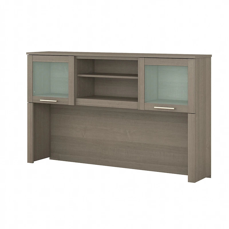 Bureau d'angle et étagère - 59,09 L x 12,50 l x 35,69 H
