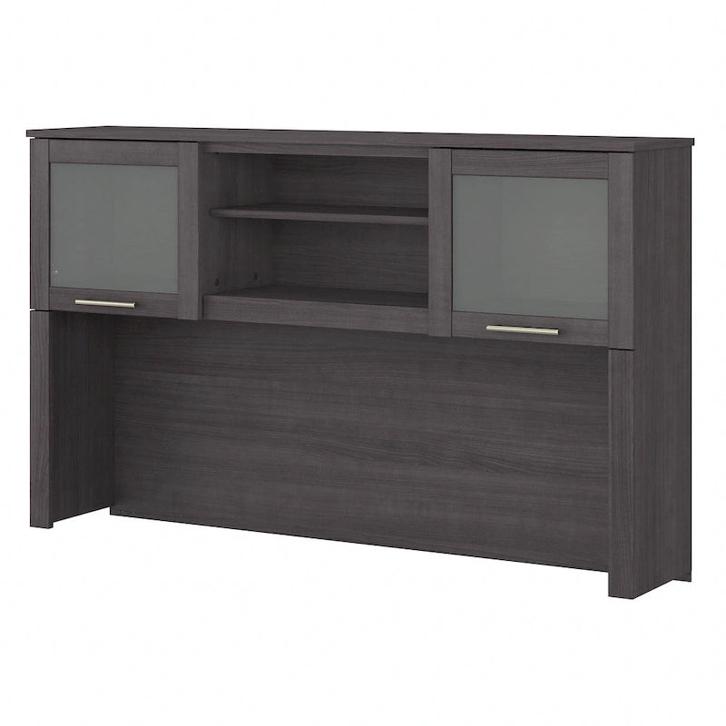 Bureau d'angle et étagère - 59,09 L x 12,50 l x 35,69 H