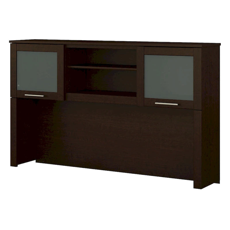 Bureau d'angle et étagère - 59,09 L x 12,50 l x 35,69 H