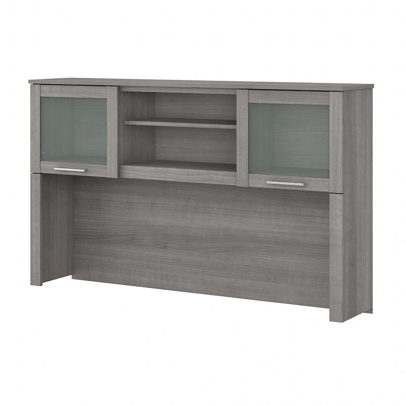 Bureau d'angle et étagère - 59,09 L x 12,50 l x 35,69 H
