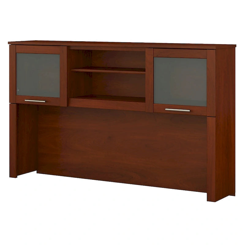 Bureau d'angle et étagère - 59,09 L x 12,50 l x 35,69 H