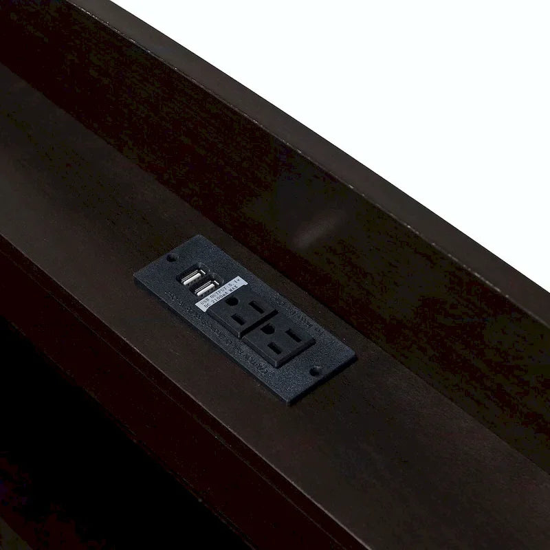 Lit plateforme XL avec tête de lit LED et lit gigogne coulissant