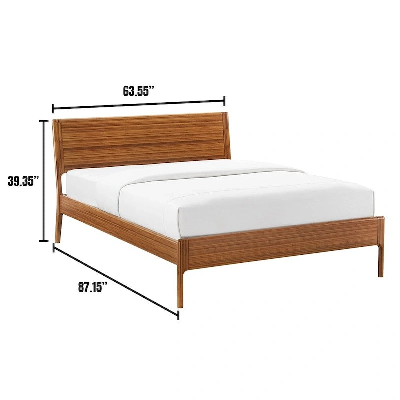 Lit plate-forme King-Size, finition cuivre