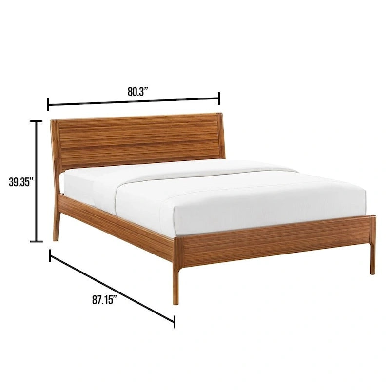 Lit plate-forme King-Size, finition cuivre