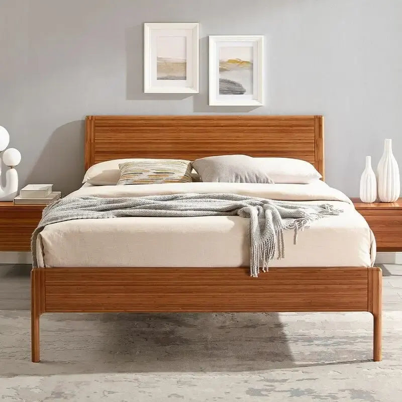 Lit plate-forme King-Size, finition cuivre