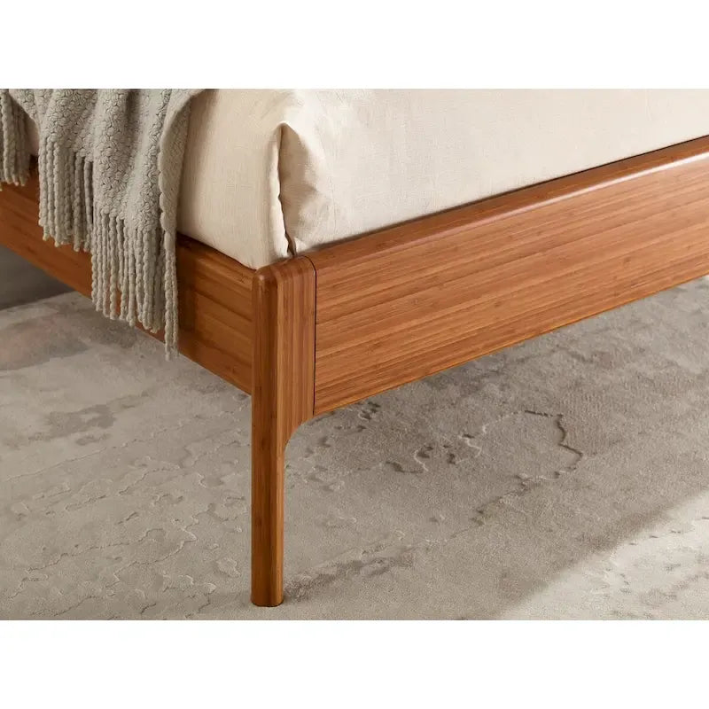Lit plate-forme King-Size, finition cuivre