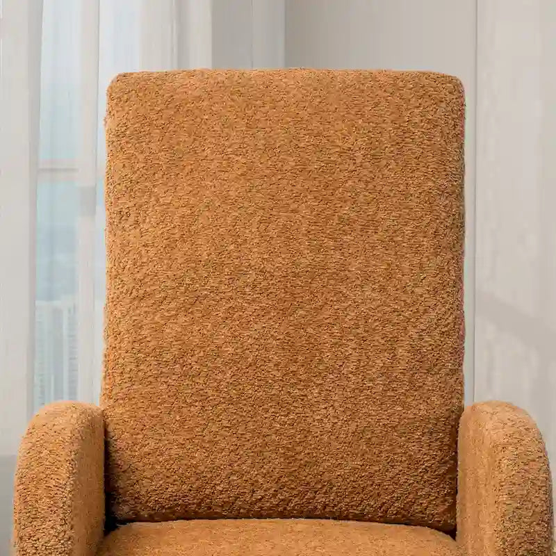 Fauteuil à bascule à dossier haut avec repose-pieds rétractable